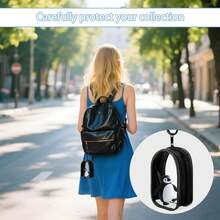 Charging Cable Organizer, Waterproof Transparent Cable Bag, Mobile Phone Charger Storage - Portable Headphone Bagkeychains Travel Essentials Keychain - 黑色 - 查看 3