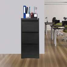 Lockable Filing Cabinet, Metal Filing Cabinets With 3 Drawers, Office Cabinet - Default - View 6