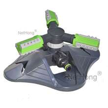 NetHong Compact Oscillating Sprinkler Garden/Lawn Sprinkler Automatic Watering UK~ - Green Three-head Sprayer - View 1