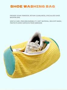 Shoe Cleaning Bag With Hook Up,Washing Machine Shoe Bag–Heavy-Duty Reusable Washer & Dryer Laundry Shoe Bag, 360° Deep-Clean Zippered Protective Bag, Stain-Free Shoe Care Kit For Sneakers, Tennis Shoes, Running Shoes & Boots, Machine-Washable Footwear Storage Pouch, Durable Polyester Laundry Organizer With Carry Handle, Fits Most Sizes – Perfect For Home Laundry, Travel, Gym, Back To School,College Dorms & Outdoor Use