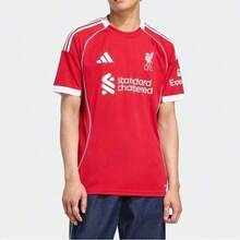 Adidas 利物浦足球俱乐部 25/26 赛季主场球衣 男款高性能版 利物浦球迷版透气足球短袖球衣 JV6423 - 紅色 - 查看 2