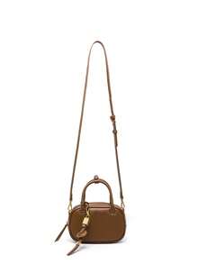 Dedoo 包包手提包偏好包型2025新款小众复古撞色手拎小包搭配洋气斜挎帆布小包单肩保龄球包