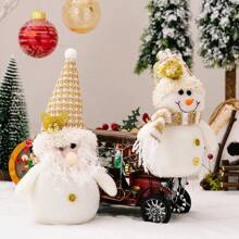 1 Peça Figura de Boneco de Neve de Natal - Decoração Doméstica Estilo Nórdico, Peça Central de Mesa para Feriados, Presente de Aniversário/Casamento/Aniversário/Festa, Ornamento de Mesa Criativo, Boneco de Pelúcia Papai Noel Boneco de Neve, Decoração de Natal, Presente de Natal, Decoração de Quarto, Suprimentos para Festa de Natal