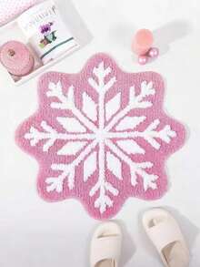 Christmas Plush Bath Mat: Non-Slip, Machine Washable, Knit Polyester With TPR Backing, Water Absorbent Soft Rug For Bathroom, Laundry, Doorway - Festive Holiday Decor Kitchen Rug - Multicolor - View 4