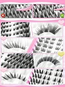 420 Peças Conjunto Misto de Cachos de Cílios - 4 Estilos em Uma Caixa, Olho de Gato, Olho de Raposa, Estilo Dramático Grosso, Reutilizável, Adequado para Festas, Palcos, Uso Diário ou Kit de Cachos de Extensão de Cílios, Cílios, Cílios Postiços, Cílios Falsos