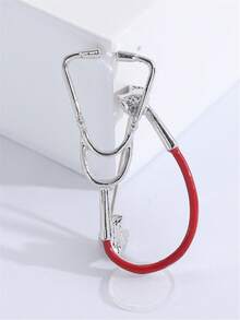 时尚听诊器胸针 女士男士医用设备胸针 西装别针配饰 医疗职业胸针 - Stethoscope Brooch - 查看 11