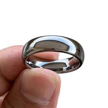 Elegantly Designed 6Mm Curved Titanium Stainless Steel Classic Golden Wedding Ring, 24K Gold-Plated, Suitable For All Seasons, Daily Wear, And Gift Giving Occasions, Suitable For Both Men And Women - 金色 - 查看 5