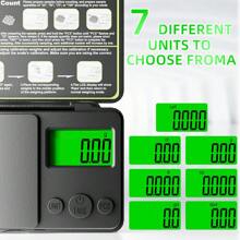 0.01g High Precision Mini Smart Digital Jewelry Scale, Automatic Calibration And Counting Feature, LCD Display, Portable Compact Square Design, Suitable For Kitchen, Jewelry, Gold, Baking, Home Use, And Portable Weighing Tool