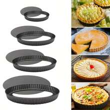 Non-Stick, Removable Bottom Pizza Pan, Cake Baking Pan, Round Cake Baking Mold, Suitable For Making Cheese Pie Desserts, Removable Baking Pan. - Multicolor - View 10