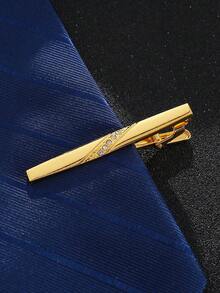 1pc/3pcs Silver, Gold, Black Color Men's Fashion Tie Clip, Groom Tie Clip, Metal Business Professional Security Tie Clip, Suitable For Wedding, Groom, Wedding Day, Daily Wear, Business Formal, Party