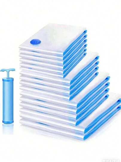 10pcs/5pcs/1pc Vacuum Compression Bags, Extra Thick Travel Storage Bags, Clothes Dust Cover, Moisture-Proof, Moth-Proof, Space Saving Bags For Home, Travel, Dorm, Bedding, Vacuum Packing Reusable Compression Bags, School Supplies, Bedroom Decor, Christmas Gift