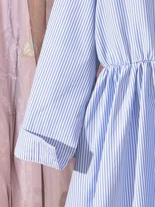 Vihyde 2 pezzi/set Abito camicia a righe e gilet con stampa a cuore, stile scolastico per ragazze adolescenti, autunno/inverno