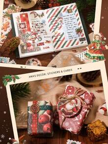 157 قطعة هدايا عيد الميلاد، مجموعة هدايا، هدايا متعددة الفئات، صندوق هدايا مختلط، صندوق أمنيات دافئة لعيد الميلاد، سلسلة عيد الميلاد، دفتر ملاحظات بغلاف صلب، لوح تذكير، ملصقات ورقية زخرفية، دفتر ورقي، دفتر ملاحظات للطلاب، صندوق هدايا متنوع. مثالي لديكورات القرطاسية ذات موضوع عيد الميلاد، مثالي للهدايا. ديكور المنزل ديكورات عيد الميلاد ديكور الغرفة الشتوي