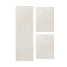 3-Piece 100% Cotton Runner Set – Decorative Rugs For Kitchen, Bathroom Or Laundry Room - Natural/Natural - View 2