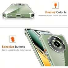 1 Pieces Of Transparent Air Cushion Case, Suitable For IPhone Air Cushion Case OnePlus And Realme Mobile Phones. The Transparent Phone Case Features A Four-Corner Anti-Drop Design, Providing All-Around Protection For Your Phone. - Air Cushion Shell-transparent - View 4