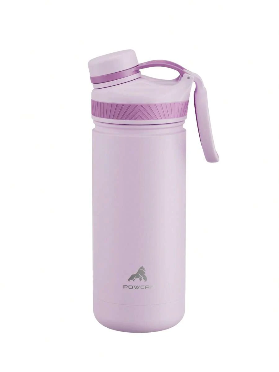 18 oz Insulated Tumbler with Spout Lid – Stainless Steel Water Bottle, Leak-Proof Double Wall Coffee Cup, Keeps Cold for 24H, Fits Car Cup Holder, Reusable Travel Mug for Sports, Gym, School, and Travel - 淺紫 - 查看 1