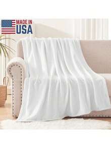 P-Plim Cute Blanket Comfortable Skin Friendly Soft Sofa Living Room Bed Bedroom Blanket Suitable For Travel And Gift8.Jpg - White1 - 查看 3