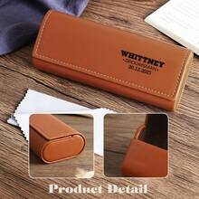 个性化定制男士太阳镜盒，定制软眼镜盒，个性化眼镜盒，个性化伴郎礼物