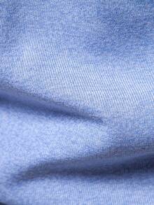 Men's Autumn/Winter 2 In 1 Polo Collar Patchwork Casual Deer Horn Knitted Sweater, Inner & Outer Wear, Long Sleeve Top - Baby Blue - View 6
