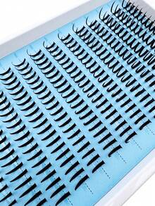 280 件俄罗斯睫毛延长钉睫毛单根 80D 100D 浓密睫毛簇 D 型卷曲睫毛簇套装 12-20 毫米 DIY 睫毛延长，2 种款式睫毛簇钉睫毛单根睫毛簇，多类型自然外观，钉/80D/100D/可重复使用单根分段假睫毛纤细超柔软 DIY 睫毛延长在家睫毛簇，睫毛簇，单根睫毛，睫毛，假睫毛 - D - 查看 6