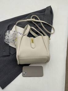 High-Quality Tote Bag For Women, New Fashion Handbag, Versatile Commuter Bag, Large Capacity Shoulder Bag For Outdoor Use - Beige - View 8