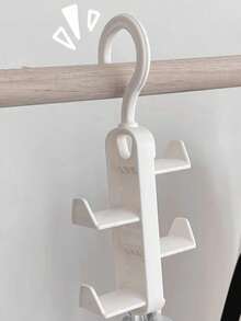 1/2/3 piezas Organizador de armario ahorrando espacio, Percha para bolsas colgantes sin costuras, Soporte para bufandas y corbatas, Estantería apilable para abrigos - Multicolor - Ver 6