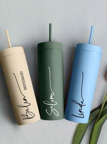 Bridesmaid Gift, Personalized Tumbler With Lid And Straw, Christmas Tumbler, 16 Oz Skinny Cup,Bridesmaid Proposal,Bachelorette Party Gifts