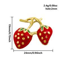 1pc/2pcs Luxury Delicate 304 Stainless Steel Electroplated Pendant Charms, Suitable For DIY Jewelry, Jewelry Making, Crafts - Ocean Life, Cherry, Flower Designs - Color - View 43