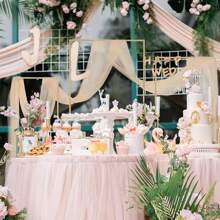 1pc Metal Arch Backdrop Stand, Gold Wedding Arch Stand, Birthday Party Ceremony Square Rectangular Frame, Indoor Outdoor Celebration Decor