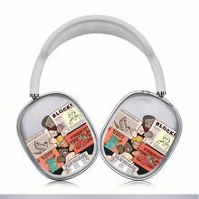 Funda protectora transparente con eslogan compatible con Max, estilo de periódico y revista - transparente - Ver 2