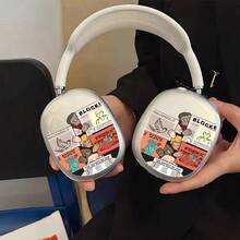 Funda protectora transparente con eslogan compatible con Max, estilo de periódico y revista - transparente - Ver 1