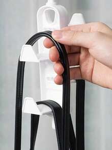 1/2/3 piezas Organizador de armario ahorrando espacio, Percha para bolsas colgantes sin costuras, Soporte para bufandas y corbatas, Estantería apilable para abrigos - Multicolor - Ver 2