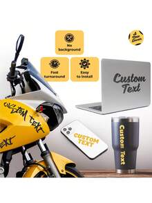 1pc Personalized Design Your Own Name - Custom Vinyl Sticker Car Window - Boat - Lettering Jdm Automotive Windshield Graphic Name Letter Auto Vehicle Door Banner - Custom Vinyl Decal,Home Harmony - Multicolor - View 8