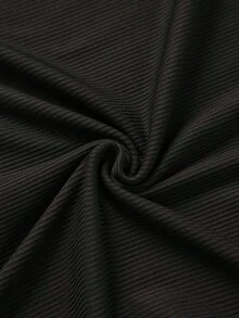 Obcisła męska koszulka sportowa z nitkami, wysoka elastyczna, amerykańska, jednokolorowa, bez rękawów, kamizelka sportowa bez spodni - Czarne - Zobacz 7