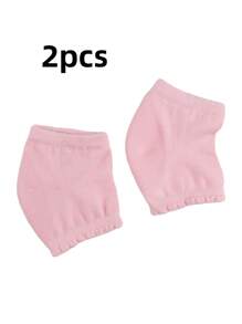 2件装护肘保湿套肘部凝胶覆盖脚跟袜肘套护肘适用于SPA保湿干裂皮肤护理 - 粉色 - 查看 11