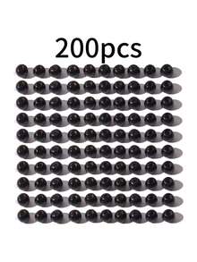 200 pièces Grandes perles en bois de 5 couleurs pour bracelets DIY, colliers, artisanat, également adaptées pour le tissage de coussins, polyvalentes et décontractées - Multicolore - Voir 9