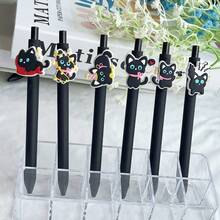 3pcs/5pcs/10pcs Cute & Funny Black And White Game Controller/Kitten Shaped Decorative Pen, Ballpoint Pen, Gel Pen, Rollerball Pen, Cute Vegetable & Flower Press Pen, Suitable For Students And Girls, Back To School Gift Filler - one-size - View 10