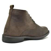 Atrevidu's Country Super Comfortable Leather Ankle Boot - 橄欖 - 查看 3