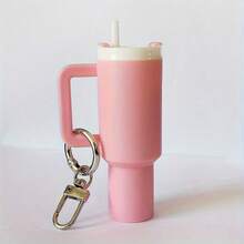 1pc/2pcs/3pcs/5pcs/8pcs Mini Insulated Cup Keychain Accessory, Cute Cup Key Pendant, Suitable For Women's Wallet, Handbag, Backpack, Mini Water Bottle, Street Style, Multi-Color, Keychain Pendant, Wallet Pendant, Cup, Bag Accessory - Multicolor - View 9