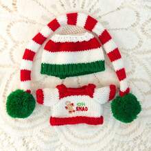 1/3 件圣诞娃娃衣服，兼容 Labobo，适合身高 17 厘米/6.69 英寸的娃娃，热销娃娃装扮