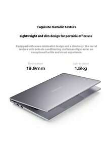 14-Inch Lenovo Business Office Laptop, High-Performance Ultralight Notebook For Home And Study, Yineng P14H N100, 8GB RAM, 256GB SSD, With Adapter - Silver - View 1