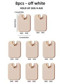 1pc/2pcs/4pcs/8pcs/10pcs Album Hook, Traceless Nail, Hanging Wedding Photos, Wedding Photos, Wall Mounted Frame Holder, No Punching, Waterproof, Portable