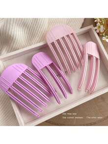 2 Stück Unisex hochwertige Windformende Kammclips, Haarwurzel-Volumengebende Werkzeuge, Pony-Styling-Clips, nicht schädigend & natürlich voluminös, Windformender Kamm, Haarwurzel-Volumengebende Clips, Unisex Styling-Werkzeug, Haarwurzel-Volumengebende Pony-Clips, Werkzeug zum Volumenaufbau für flaches Haar, Volumengebende Dutt- & Locken-Pony-Clips, Haarvolumengebende Clips, Haare, Reise, Haarpflege, Haarstyling-Werkzeuge, Harzeug, Friseur, Friseur-Zubehör, Friseursalon, Friseurausrüstung