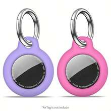 2 Vỏ bảo vệ AirTag - Vỏ bảo vệ AirTag có móc khóa, Vỏ bảo vệ AirTag chống trầy xước móc khóa, Phụ kiện cho thiết bị theo dõi tìm kiếm vật dụng GPS AirTag - Nhiều màu - Xem 11