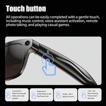 Premium Real-Time Translation Smart Glasses, Voice Assistant, 260mAh Large Capacity Battery, Long Endurance, Call Answering, Music Control, Smart Search, Precise Touch Control, Conversation, Smart Control Operation, Suitable For Men And Women, Best Valentine's Day Gift - Multicolor - View 6