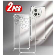 2 个减震气垫手机壳,适用于 Vivo 透明手机壳、Moto 透明手机壳、透明手机壳以及通用手机壳、手机保护套、手机壳、手机保护套、防摔壳、简约手机壳、纯色手机壳、四角防摔透明壳、TPU 壳、军用级防摔壳和轻薄手机壳套。防水防摔防刮