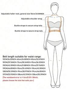 1 件女士加大码性感黑色腰带链，哥特式束腰带，带铆钉和流苏，适合日常、通勤、音乐节、万圣节派对、秋季庆典、万圣节 - 黑色 - 查看 5