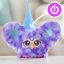 Furby Furblets Groo-Vee 迷你朋友，45+ 声音和音乐，仅会说话，Furbish，电子毛绒玩具，紫色，适合 6 岁以上儿童，开学礼物