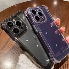 Compatiable With IPhone 16 15 14 13 12 11 Pro Max 14 15 16 PlusCase Clear, Transparent Shockproof Phone Case For IPhone 11 Pro, Slim Anti-Scratch Hard PC Back Protective Cover Bumper