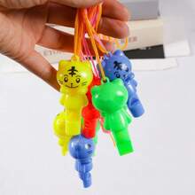 10/25/50/100pcs Soccer & Tiger Theme Sports Party Set, Soccer Whistle, Birthday Party Cheerleader Props, Soccer Referee Whistle - Multicolor - View 3